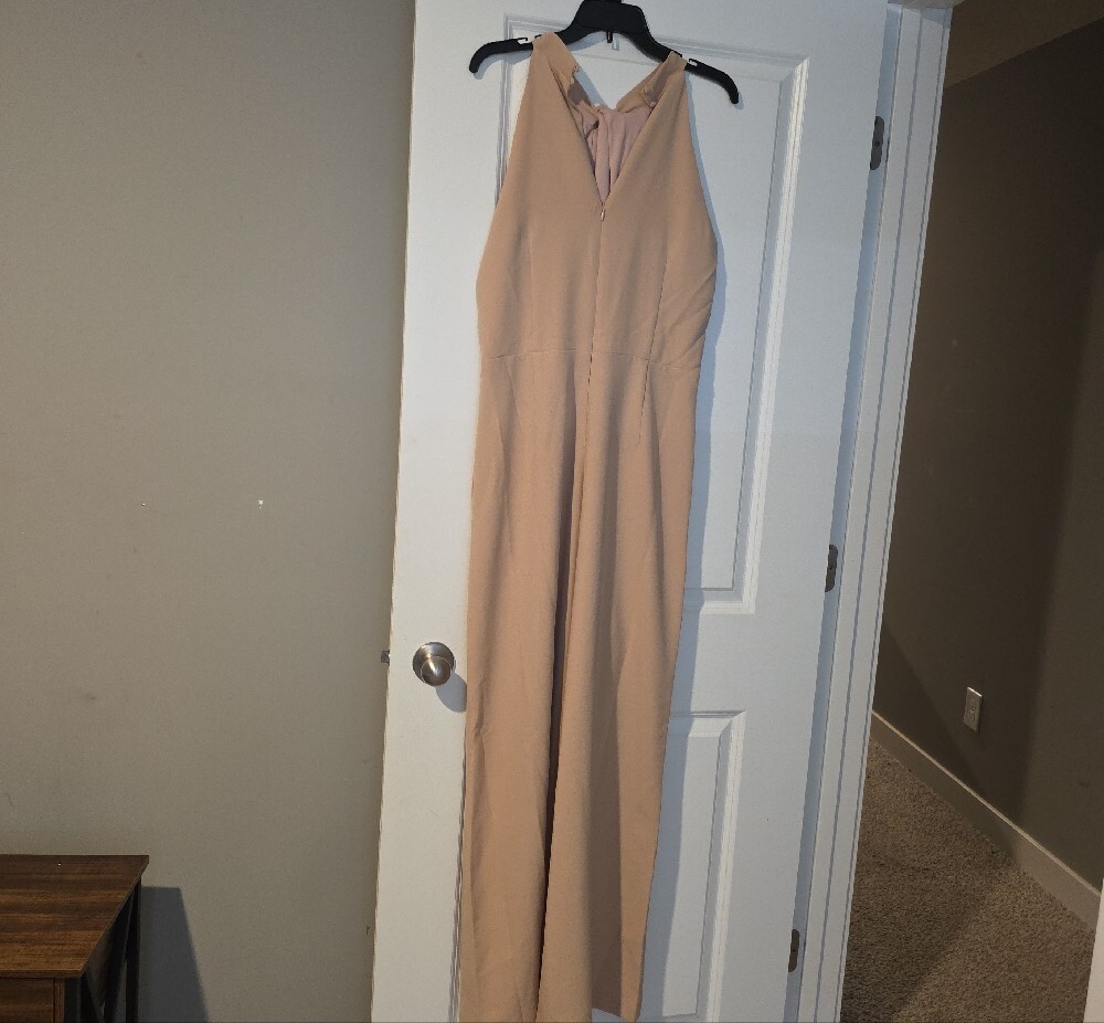 julia jordan Sleeveless Wide-Leg Jumpsuit in Beige Taupe - Picture 13 of 15